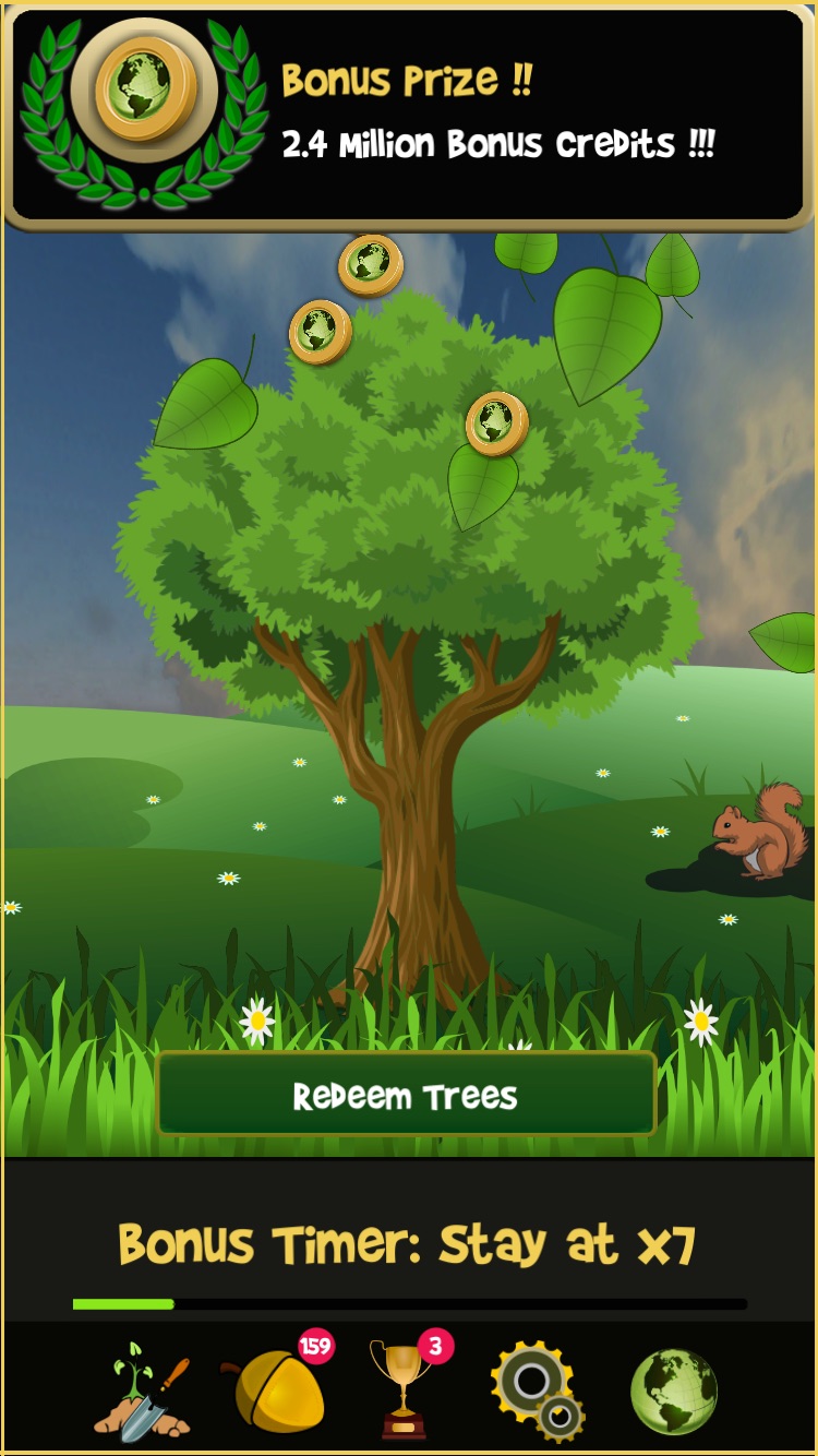 Tappy Tree - Bonus earth credits