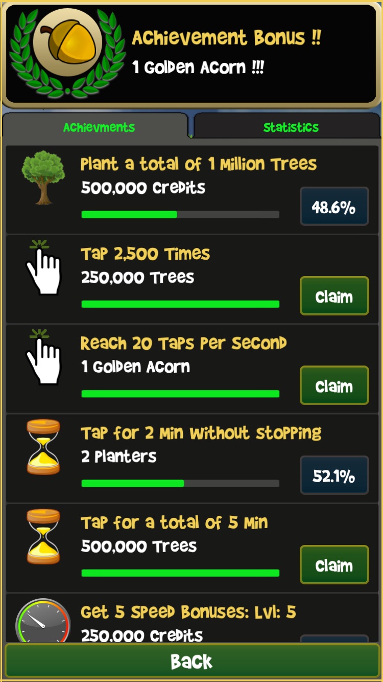 Tappy Tree - Achievement Bonus
